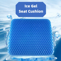 Summer Gel Seat Cushion Breathable Honeycomb Design For Pressure Relief Back Tailbone Pain For Home And Car