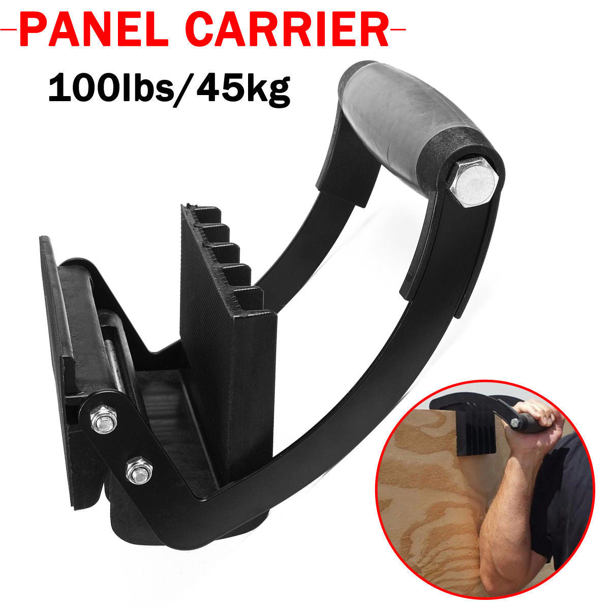 Metal wood panel handle handle portable quick clip