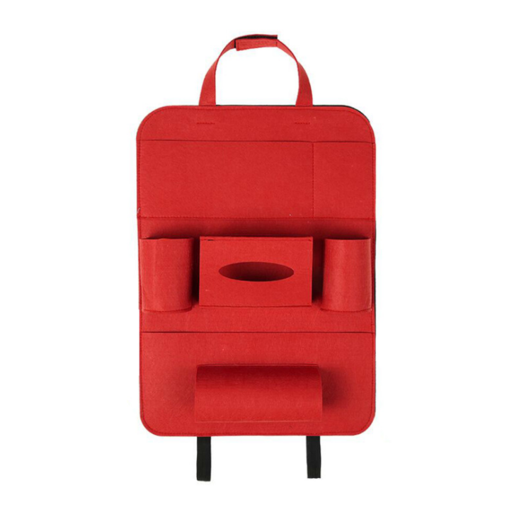 Auto Car Backseat Organizer Car-Styling Holder Multi-Pocket Seat Wool Felt Storage Multifunction Vehicle Accessories Bag