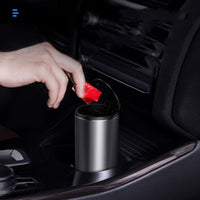 Alloy Car Trash Bin Rubbish Holder Wrapper Garbage Can Office Ashtray Cup
