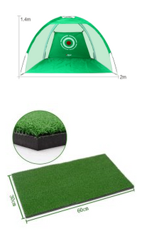 Golf Practice Net Tent Golf Hitting Cage Garden Grassland Practice Tent Golf Training Equipment Mesh Outdoor