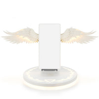 Universal Colorful LED Angel Wings Qi Wireless Charger Charge Dock For Mobile Phone Fast Charger