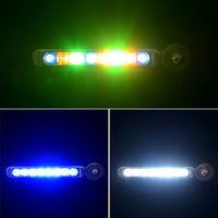 2Pcs No Need External Power Supply Wind Energy Day Light LED Car DRL Led Daytime Running Light Lamp Strip RGB Motorcycle Stying
