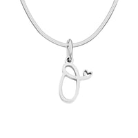 Women's Stainless Steel Necklace With Letter Pendant