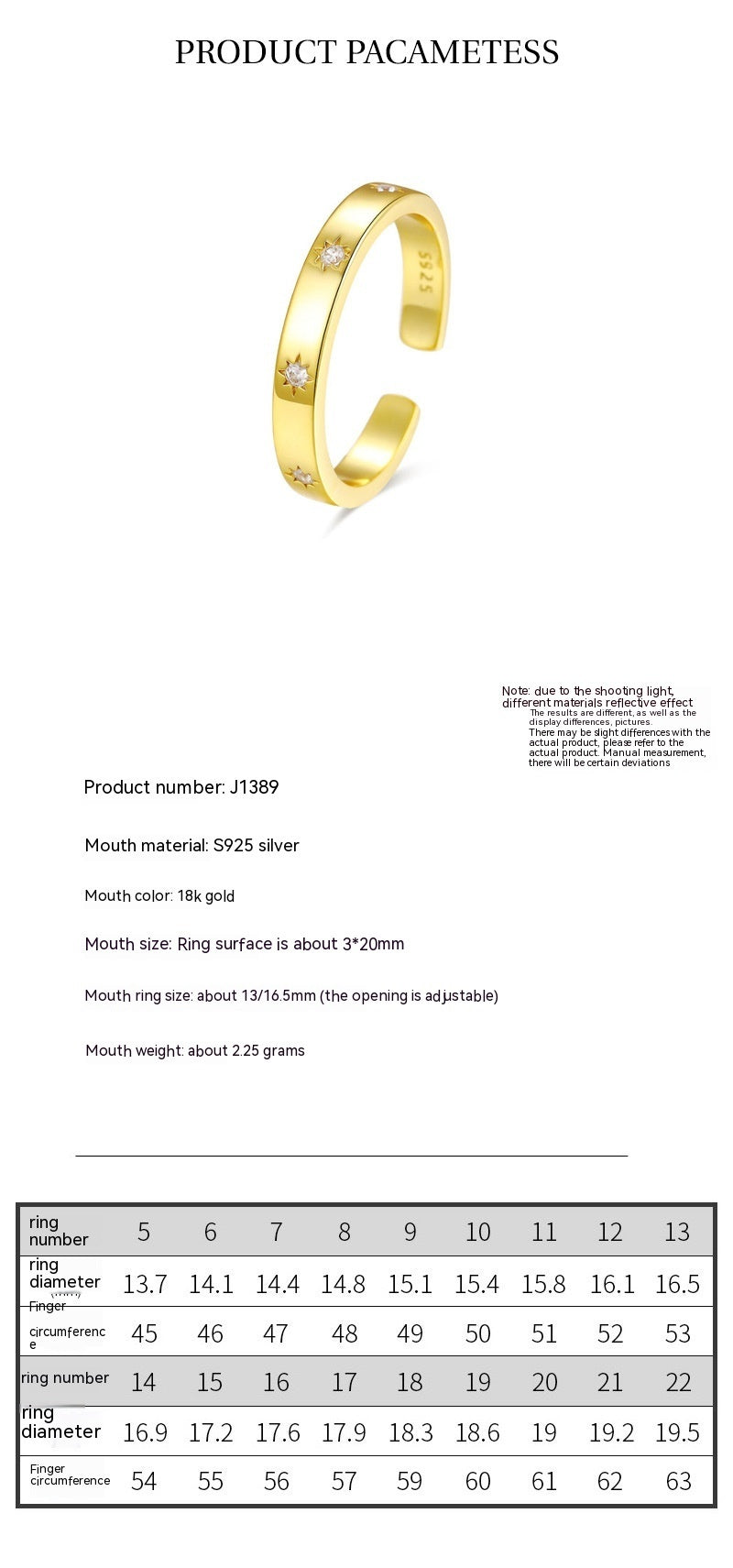 Sterling Silver Trendy Jewelry Fashion Minimalist Zircon Ring
