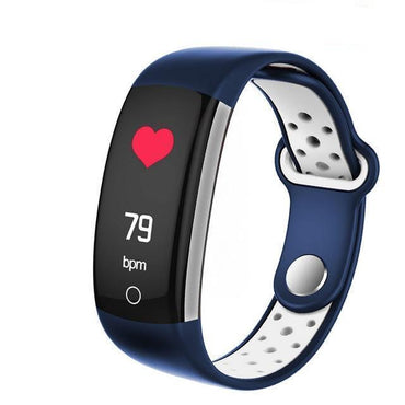 0.96 LCD Q6 Smart Band Heart Rate Monitor Fitness Bracelet IP68 Waterproof Watches Blood Pressure Oxygen Fintess Tracker