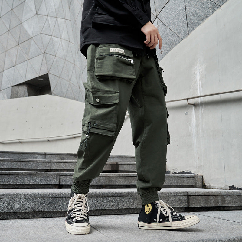 Men's Fashion Casual Loose-fit Tappered Trousers