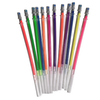 1mm 12 Pcs/set Gel Pen Refill Office Color Gel Refill Glitter Rods Ink