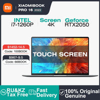 2021 Xiaomi Book Pro 16 TouchScreen Laptop 16 Inch 4K OLED Notebook i7