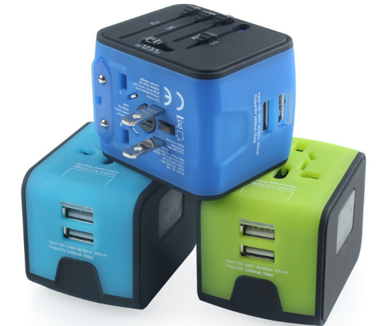 Multi-function Conversion Socket Dual USB Charger