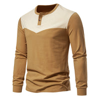 Men's Color Matching Two-button Long Sleeve