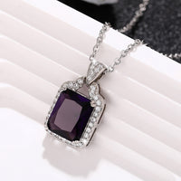 European And American Entry Lux Fashion Colored Gems Necklace