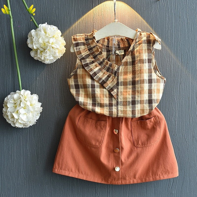 Kids Baby Girls Clothing Sets Summer TShirtsskirt Clothes