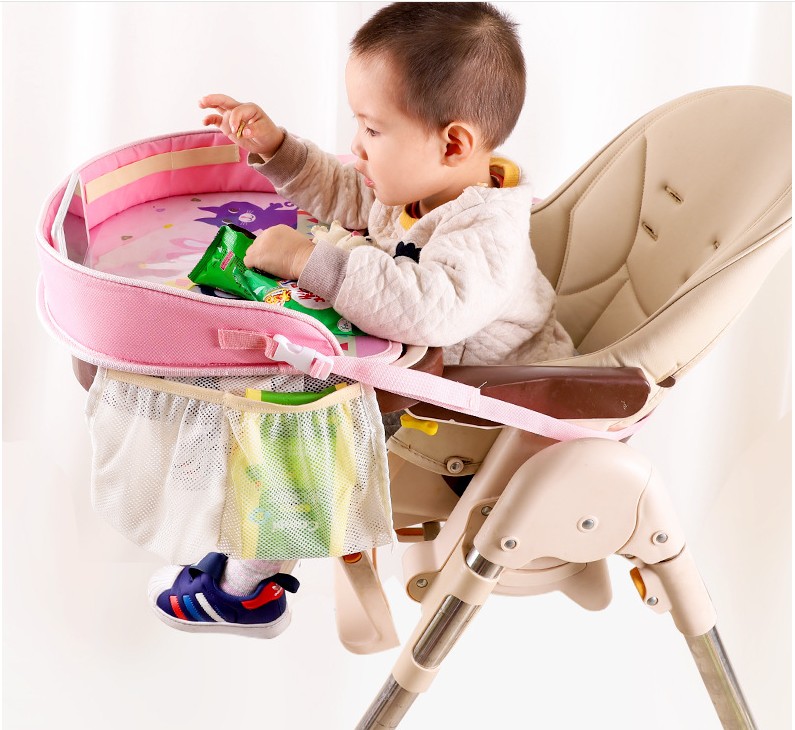 Baby car seat tray table