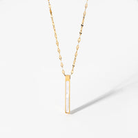 Stainless Steel 14K Gold Natural Necklace