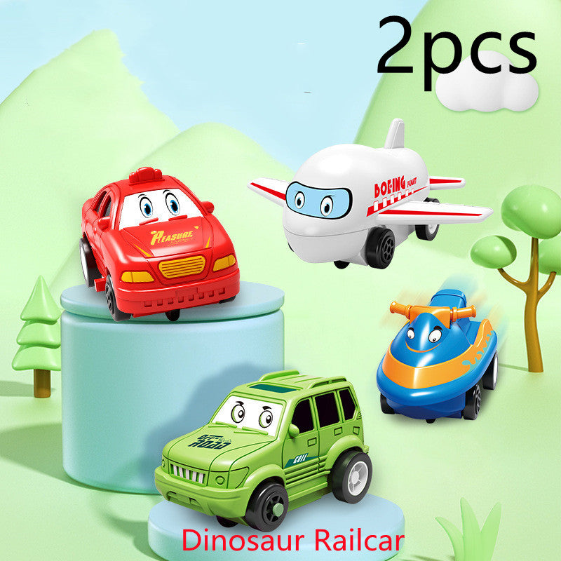 Children Puzzle Electric Railroad Speeder DIY Assembly Electric Car Automatic Rail City Scene Construction Education Toy Gift