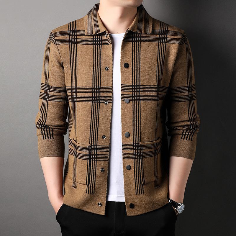 Korean Style Trendy Loose Casual Youth Lapel Outerwear Sweater