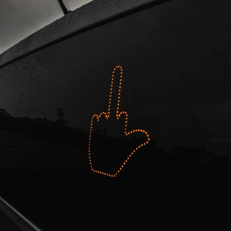 Funny New LED Illuminated Gesture Light Car Finger Light With Remote Road Rage Signs Middle Finger Gesture Light Hand Lamp