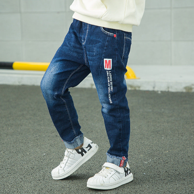 Fashion Jeans For Boys, Children, Korean Style, Long Pants