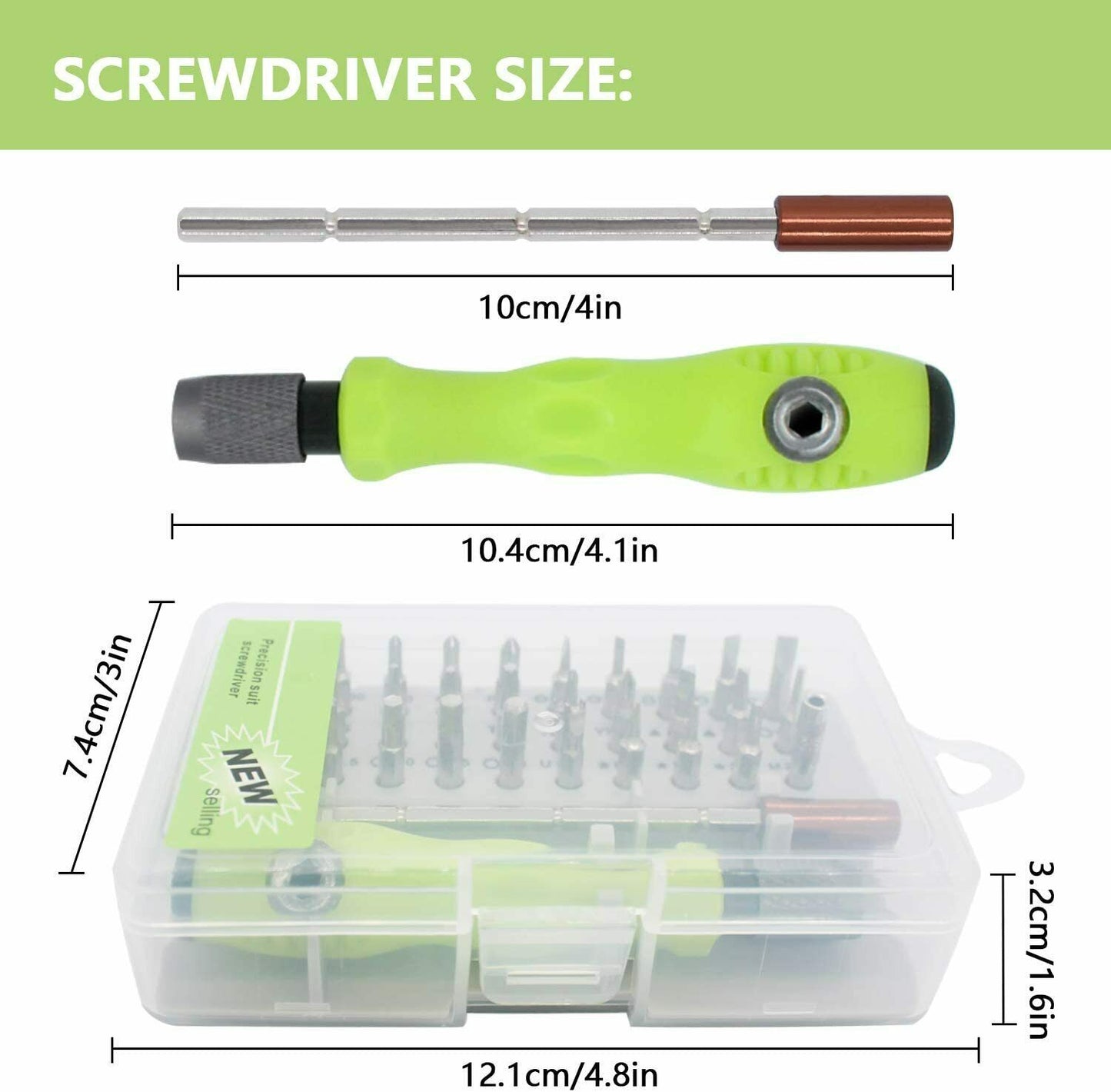 32 IN 1 Small Magnetic Screwdriver Set Torx Driver Professional Repair Tool Kit