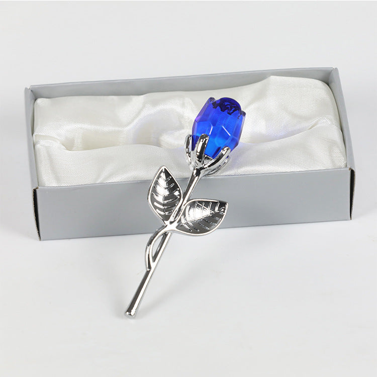 Crystal Metal Rose Valentine's Day Small Gift Wedding