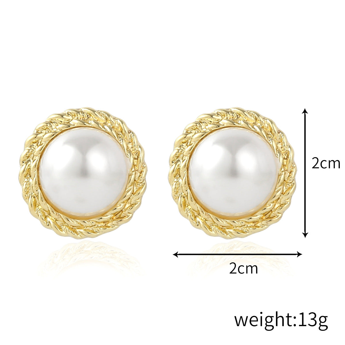 Exaggerated Irregular Baroque Pearl Earrings