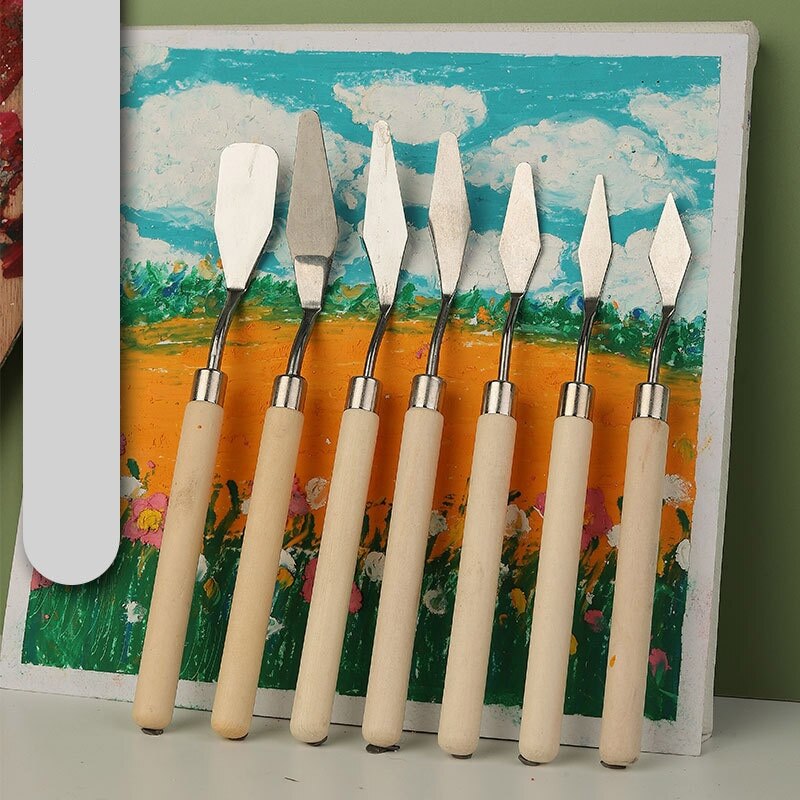 Scraper Palette Knife Painting | Art Oil Painting Palette Knife - 7pcs