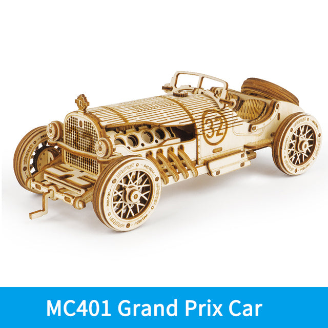 Car 3D Wooden Puzzle Game Assembly Racing Children's Toys