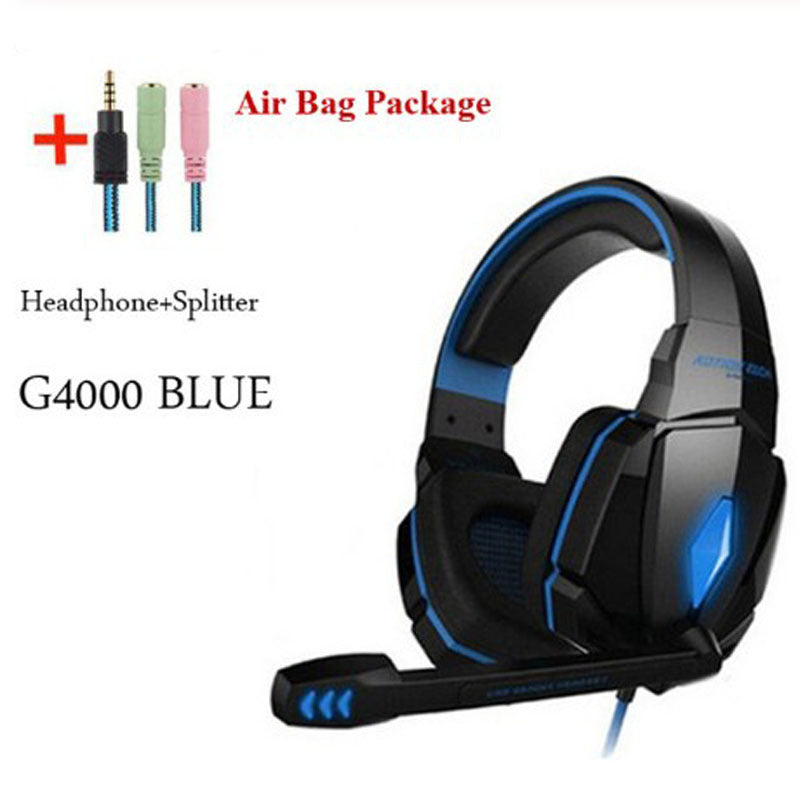 Wired Gaming Headset Headphones Surround Sound Deep Bass Stereo Casque Earphones With Microphone