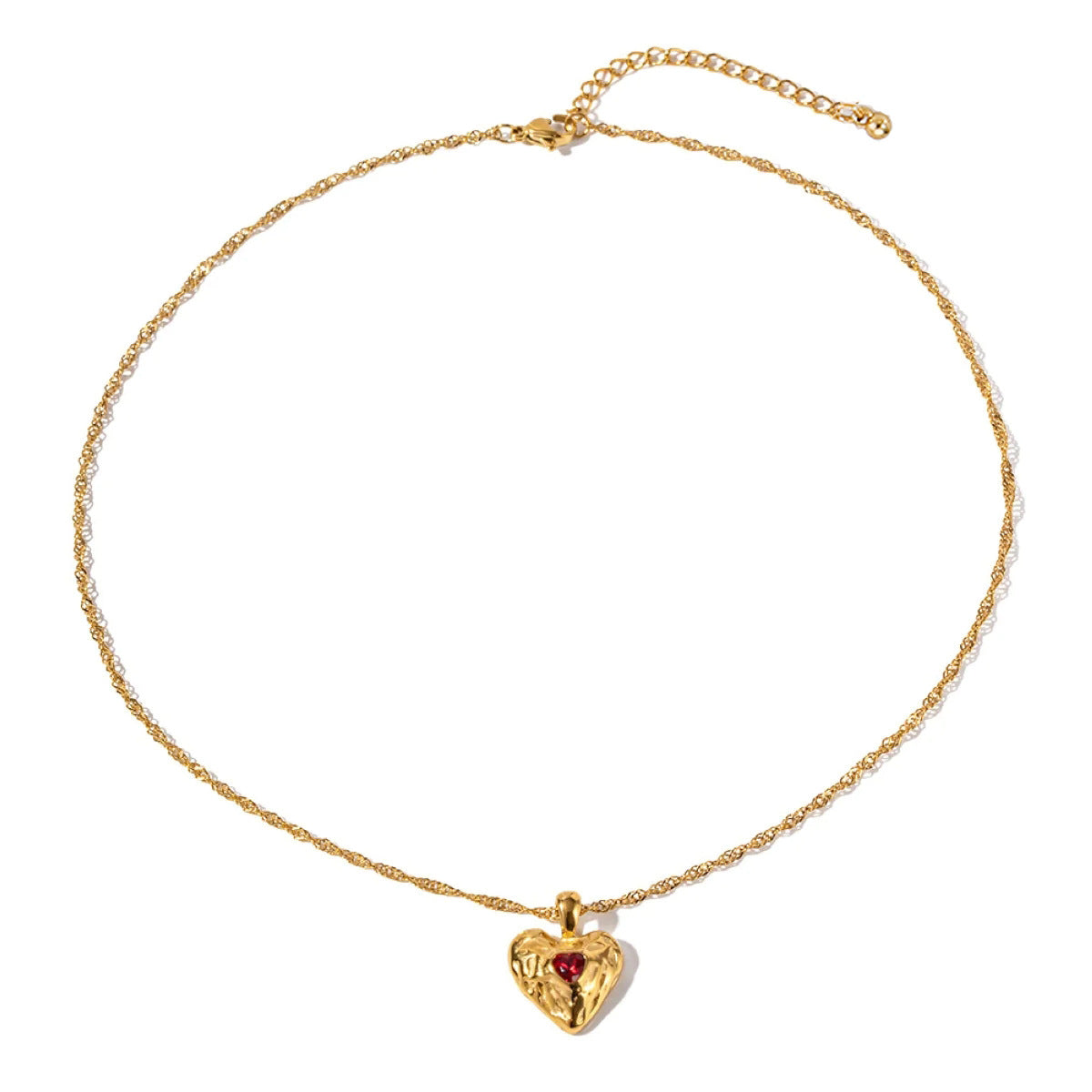Alloy Heart-shaped Necklace With Diamond Fashion INS Style Necklace Love Valentine's Day