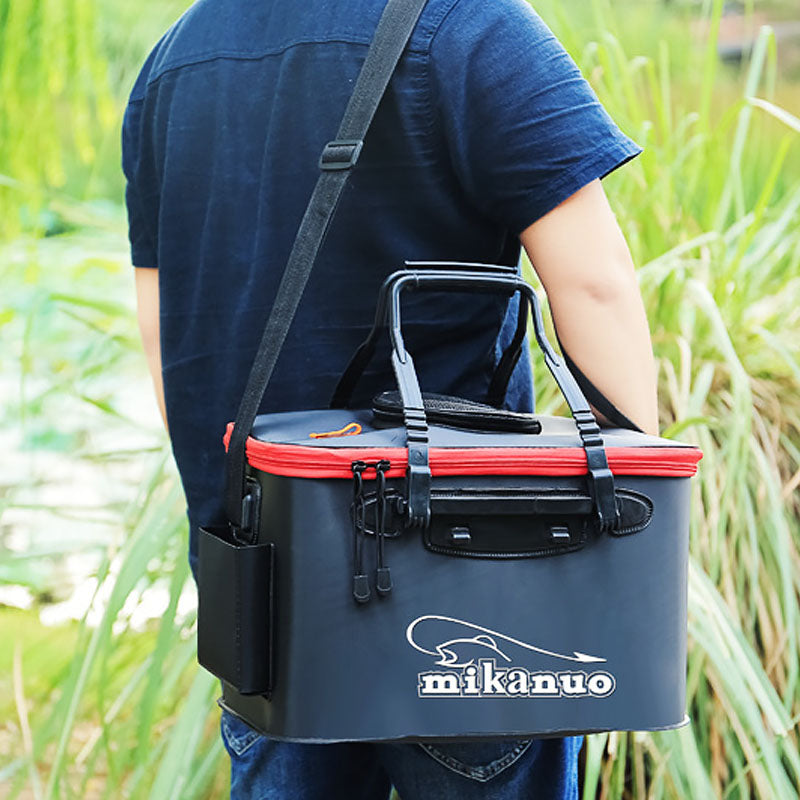EVA Portable Fishing Bag Folding Thicken Live Fishing Box Tank Bucket Camping Fishing Tackle Fishbox Storage Bag