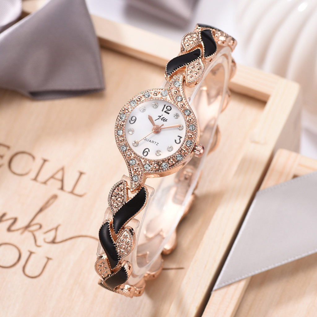 Fashionable All-match Women's Love Strap Diamond Watch