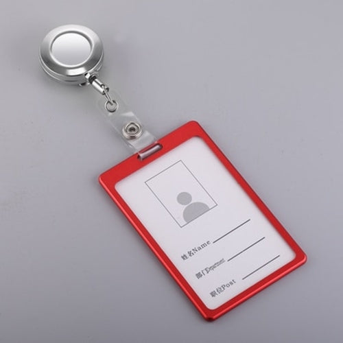 Company Employess Tag Aluminum Alloy Badges Holder for Office Staff ID