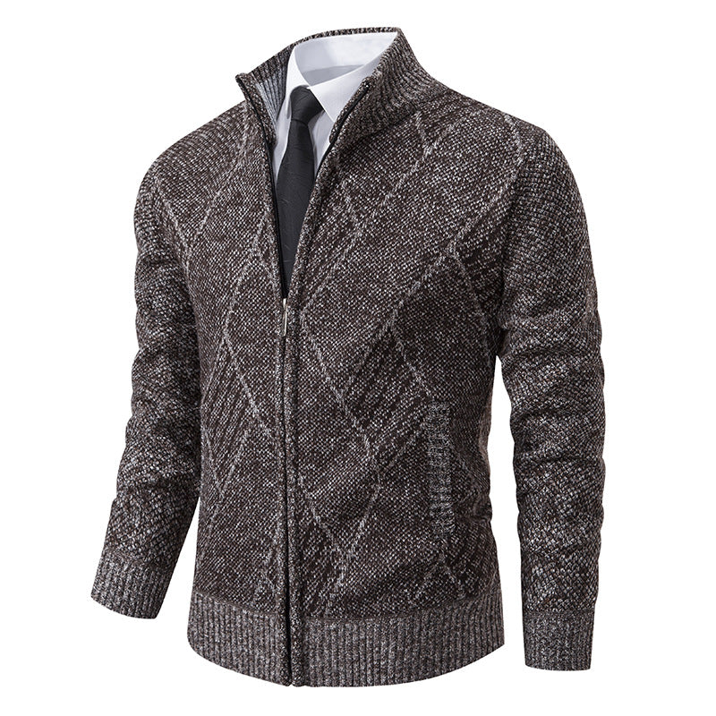 Men's Casual Slim-fit Stand Collar Sweater