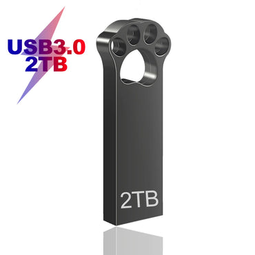 Metal Pen Drive 2TB High Speed Usb 3.0 Pendrive 1TB TYPE C Silver Cle