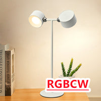 Magnetic Touchable LED USB Rechargeable Table Lamp 360 Rotate Cordless Remote Control Desk Lights Home Bedroom Wall Night Lamp
