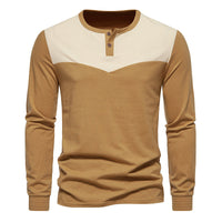 Men's Color Matching Two-button Long Sleeve