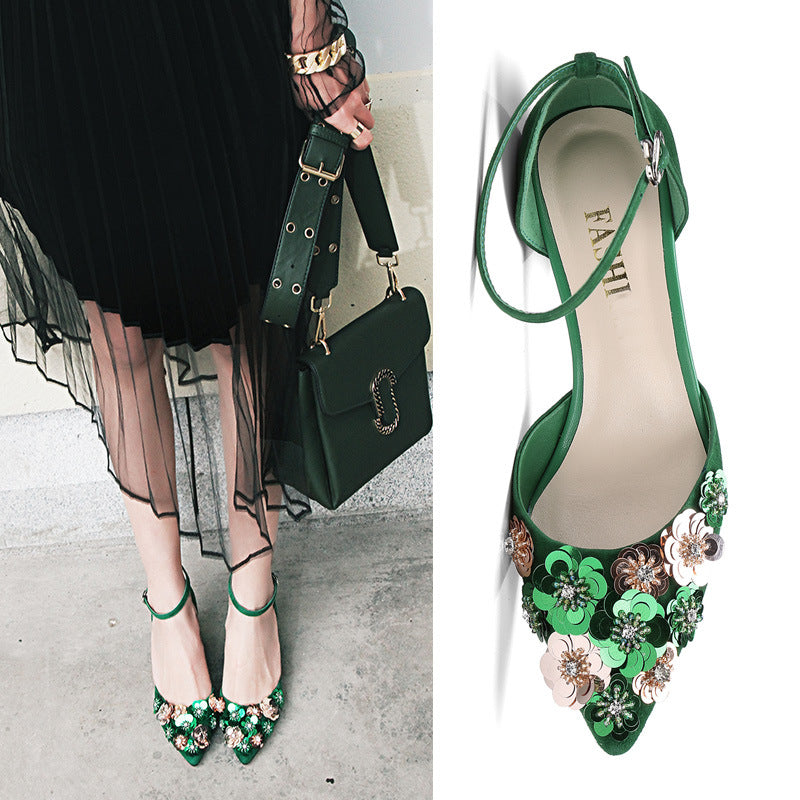 Popular Bead Sequin Flower Handmade Beaded Accessories Shoes And Hats Bag Clothing Accessories