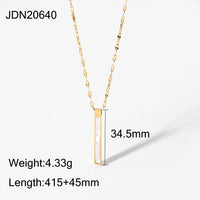 Stainless Steel 14K Gold Natural Necklace