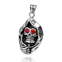 Skull Head Pendant Stainless Steel Ornament Men's Titanium Steel Necklace