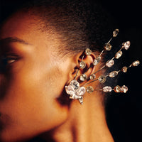 Asymmetric High-profile Earrings European And American Earrings Retro Baroque Women