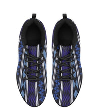 Uniquely You Sneakers for Women, Blue Aztec Print - Running Shoes